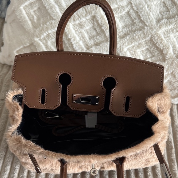 Jellycat Brown and Tan Plush birkin viral tiktok purse - Picture 4 of 6